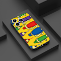 Miniatyrbild 3 av 5: Enkelt tecknat mönster Tryckdesign Flexibeltpurubber Stötsäker mobiltelefon Caseiphone 15 Caseseries Stylesiblackypdt2804