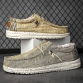 Miniatyrbild 1 av 5: Wally Lättvikts Loafers för män som andas Casual Slip-on Sneakers Skor Khaki EU 48  US 13
