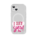 Miniatyrbild 3 av 5: Creative Painted Pattern Frosted Magsafe Magnetic Phone Case Lämplig för Iphone 15 Case och andra modeller Style J Transparent Black Ypcx0272