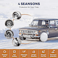 Miniatyrbild 4 av 4: 4-pack vattentätt cover Reservdäck Hjul Rv Trailer Camper Antikorrosionsdäckskydd null none