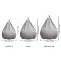 Miniatyrbild 2 av 5: Endast Bean Bag Ny design Extra Stor Bean Bag Stolar Soffa Cover Inomhus Lazy Lounger För Vuxna Barn Hotsale! Green 90 * 110cm
