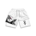 Miniatyrbild 5 av 5: Anime Gym Shorts Herr Dam Berserk Manga 3d Print 2 In 1 Performance Shorts Träning Sommar Quick Dry Compressionshort Byxor 9 S