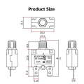 Miniatyrbild 3 av 5: Kuoyuh 88 Series 3a 5a 8a 10a 12a 15a 20a 25a 30a Överbelastningsskydd Switch Motor Miniatyrbrytare med vattentät cap 10a none