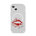 Miniatyrbild 2 av 4: Creative Painted Pattern Matt Magsafe Magnetic Phone Case Lämplig för Iphone 15 Case och andra modeller Style D Transparent Svart Ypcx0246