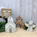 Miniatyrbild 1 av 4: Påskpyssel i trä Avsnitt A