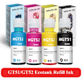 Miniatyrbild 2 av 5: Bläcksatsbyte för Hp Gt51 Gt52 Gt 51 52 för Gt5810 Gt5820 5810 5820 310 410 318 319 419 Tankskrivare SET