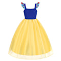 Miniatyrbild 2 av 4: Inspirerad av Snövit Flickor Fancy Maxi Klänning Sommarkläder Disneyland Resa Prinsessa Cosplay Frock Småbarn Casual Vestidos SNOW WHITE SET03 2T(100)