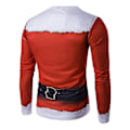Miniatyrbild 2 av 3: Män Jul Roligt print ful T-shirt Xmas Party Casual Nyhet Långärmade toppar CT297 M