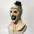 Miniatyrbild 3 av 4: Halloween Party Mask Konst Clownsmask Läskig Cosplay Karneval Kostym Pro Terror Clownsmasker Helansikte Vuxna Maskeradmask Yellow