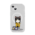 Miniatyrbild 3 av 5: Creative Painted Pattern Matt Hudvänlig Magsafe magnetiskt phone case Lämplig för Iphone och andra modeller Style G Transparent Ypcx0121