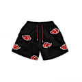 Miniatyrbild 3 av 3: Naruto Akatsuki Herr Korta Byxor Sommar Casual Anime Andas Beach Shorts Träningsbyxor Löpning Fitness Byxor Present Akatsuki 4 XXXL