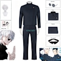 Miniatyrbild 1 av 4: Gojo Satoru/Geto Suguru cosplaydräkt anime jujutsu Kaisen cosplay pojkar HERR blå uniform skräddarsydd cosplay cos S B4