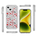 Miniatyrbild 5 av 5: Creative Painted Pattern Frosted Magsafe Magnetic Phone Case Lämplig för Iphone 15 Case och andra modeller Style G Transparent Black Ypcx0197