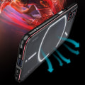 Miniatyrbild 2 av 4: Case kompatibel Nothing Phone 2, aluminium smal metallram rustning med mjuk inre stötfångare för ingenting Phone 2 Black-Red For Nothing Phone 2