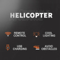 Miniatyrbild 4 av 4: Rc Helikoptrar - Fjärrkontroll Helikopter För Barn Och Vuxna Induktion Hinder Undvikande Helikopter null none