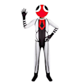 Miniatyrbild 3 av 3: Halloween New Rainbow Friends Cosplay Performance Kläder Rainbow Friends Robrus Game Spela kläder 140 code D