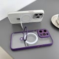 Miniatyrbild 2 av 5: Magsafe Clear Case Kompatibel med Iphone 15 Pro Max, Soft Tpu Stötsäkert Slim Cover Med Magnetic Invisible Stand Blue For iPhone 15 Pro Max