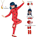 Miniatyrbild 1 av 4: 2024 Jul Barnkläder Karneval Barnkläder Karneval Halloween Födelsedagsfest Barnkläder Nyckelpiga S 100-110cm Superhero 8pcs wig