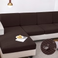 Miniatyrbild 1 av 4: Vattentät cover för vardagsrum Stretch jacquard sofföverdrag Billig sofföverdrag Delikat sofföverdrag för hem Hotell C 3RD(135-165cm) Deep coffe