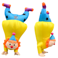 Miniatyrbild 2 av 4: Vuxen Clown Uppblåsbar Dräkt Rolig Balett Uppblåsbar Dräkter för Halloween Purim Fancy Ballerina Cosplay Dräkter för Man Kvinna Fit for 150-195cm 1412 Pocket Clown