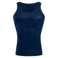 Miniatyrbild 2 av 4: Herr Body Shaping Sweat Bastu Stretch Mage Control Body Underkläder Tight Shapewear Blue S