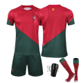 Miniatyrbild 4 av 4: 22-23 World Cup Rätt version Portugal Hem 7C Robinho nya strumpor Fotbollssats för vuxna barn