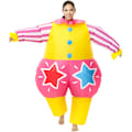 Miniatyrbild 1 av 4: Vuxen Clown Uppblåsbar Dräkt Rolig Balett Uppblåsbar Dräkter för Halloween Purim Fancy Ballerina Cosplay Dräkter för Man Kvinna Fit for 150-195cm 1411 Star Clown