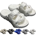 Miniatyrbild 3 av 5: Tofflor Tjockbottna Strandsandaler Par Tofflor Skull Tofflor Enkelband Slides Sommar Beige Size 36x37