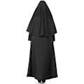 Miniatyrbild 3 av 3: Nunna Syster Habit Kostym Halloween Kvinnor Kristna Missionär Katolska Cosplay Karneval Fantasia Maskeraddräkt Svart Lång Klänning L Women