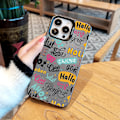 Miniatyrbild 3 av 5: Tecknad Frostat Dubbellager Färg Silver Phone Case Iphone 15 Case Case Stil F Vit Ypmd0900