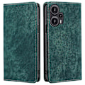 Miniatyrbild 1 av 5: Texturerat cover för Xiaomi Redmi Note 12 Turbo / Poco F5 5g Rfid blockerande plånbok Magnetisk läder Flip Stand Case Green