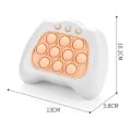 Miniatyrbild 2 av 5: Elektriskt banbrytande pussel Pop It konsol Stress relief Fidget Toy Quick Push Bubble-spelkonsol för barn Flerfärgad valfri White
