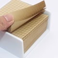 Miniatyrbild 4 av 5: Självhäftande Post-it-lappar 3x3 Rutat Anteckningspapper, 5 Block/Förpackning, 80 Ark/Block, Totalt 400 Ark (Beige Rutat) Beige