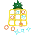 Miniatyrbild 1 av 5: Pool Toss Spelset | Uppblåsbara Leksaker Brädspel | Toss Set Vattenflottar, Schackbräde Ananasform, Poolleksaker, Poolspel för Barn Vuxna