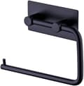 Selvklæbende toiletpapirholder i rustfrit stål, badeværelsespapir dispenser, RUSTFRI, mat sort