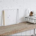 Miniatyrbild 3 av 5: Diskställ för köksbänk, 3 armar, hopfällbar disktrasehållare, disktrasa, handdukshängare, vit (Vit)