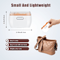 Miniatyrbild 2 av 5: Elektrisk nagelklippare med ljus och 2 hastigheter, nagelklippare och fil 2 i 1 design, USB-uppladdningsbar säkerhet - Vit Orange White Orange