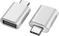 Pikkukuva 1 / 5: USB C - USB -sovitin, USB-C - USB 3.0 -sovitin, USB Type-C - USB -sovitin, 4/3 - USB-naaras -sovitin MacBook Pro 2021:lle, MacBook Air 2020:lle, iPad Pro 2021:lle silver