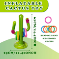 Miniatyrbild 3 av 5: St Inflatable Cactus Spelset med, Inflatable Cactus Ringkast Spel, Pool Float Cactus Ring Leksak, Inflatable Pool Leksaker, Utomhus Pool Spel Hawaii Party