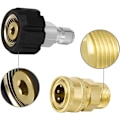 Miniatyrbild 4 av 5: M22-14 Högtryckstvätt Adapter Set, 3/8 Snabbkoppling Vridbara Tillbehör Adaptrar, Högtryck Vattenpistol Hane Slangkoppling