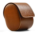 Miniatyrbild 1 av 5: Lyxigt Läder Klockförvaringsbox Rese Enkel Klockfodral Smyckeskrin Presentbox för Juldagen Födelsedag(Brun) Brown