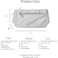 Miniatyrbild 2 av 5: Expanderbar Handväska Organizer i Nylon Väska i Väska Tote Organizer Väska（M , grå） gray