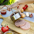 Miniatyrbild 5 av 5: Burgerpress, Rostfritt Stål 14 cm Justerbar Hamburgare Patty Maker, Non-Stick Hamburgarepress