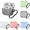 Miniatyrbild 2 av 2: Lämplig för Apple AirPods4 hörlursfodral Nytt Bluetooth skyddsfodral enkelt. Transparent Transparent