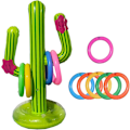 Miniatyrbild 1 av 5: St Inflatable Cactus Spelset med, Inflatable Cactus Ringkast Spel, Pool Float Cactus Ring Leksak, Inflatable Pool Leksaker, Utomhus Pool Spel Hawaii Party