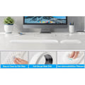 Miniatyrbild 2 av 5: Ergonomiskt handledsstöd för tangentbord med PU-läder och memory foam, bekvämt handledsstöd för laptop, tangentbordsplatta för att lindra smärta vid skrivande (Vit) White