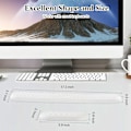 Miniatyrbild 5 av 5: Ergonomiskt handledsstöd för tangentbord med PU-läder och memory foam, bekvämt handledsstöd för laptop, tangentbordsplatta för att lindra smärta vid skrivande (Vit) White