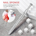 Miniatyrbild 3 av 5: 100 st Ombre Färg Nagelsvampar, Nagelsvampar med 1 Metallgreppare Nagelborste Förvaringslåda för Nagelkonst Design Manikyr DIY 100pcs