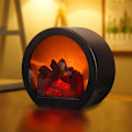 Miniatyrbild 5 av 5: Dekorativa flamlösa portabla LED-lyktor för öppen spis, LED-ljus med simulerad stockflammaeffekt