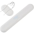 Miniatyrbild 1 av 5: Ergonomiskt handledsstöd för tangentbord med PU-läder och memory foam, bekvämt handledsstöd för laptop, tangentbordsplatta för att lindra smärta vid skrivande (Vit) White
